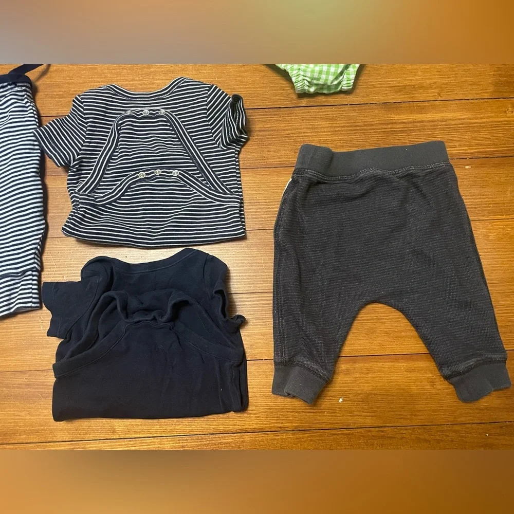 GAP Baby 10 Piece Clothing Set - Blue, Green, Navy Size 3-6 Months